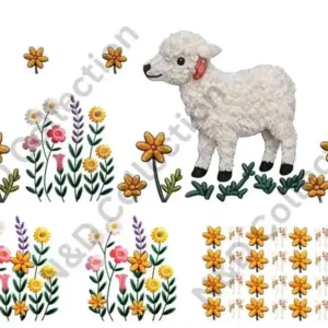 Eid Ul Adha 3D Embroidery Look Border Set