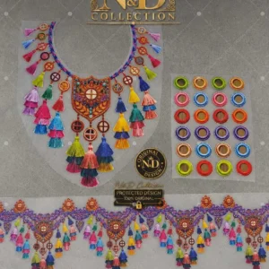 Beautiful 3D Embroidery look Mirror set
